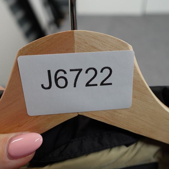 Vintage Polo Ralph Lauren Jacket Mens Medium Down Puffer Bubble Snap Front Black - Picture 11 of 11